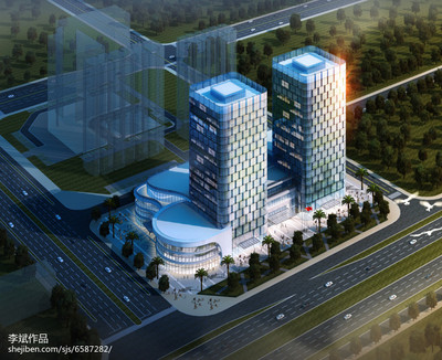 龍城大街建筑外立面裝飾-裝修設(shè)計效果圖-謀設(shè)計師作品-設(shè)計本